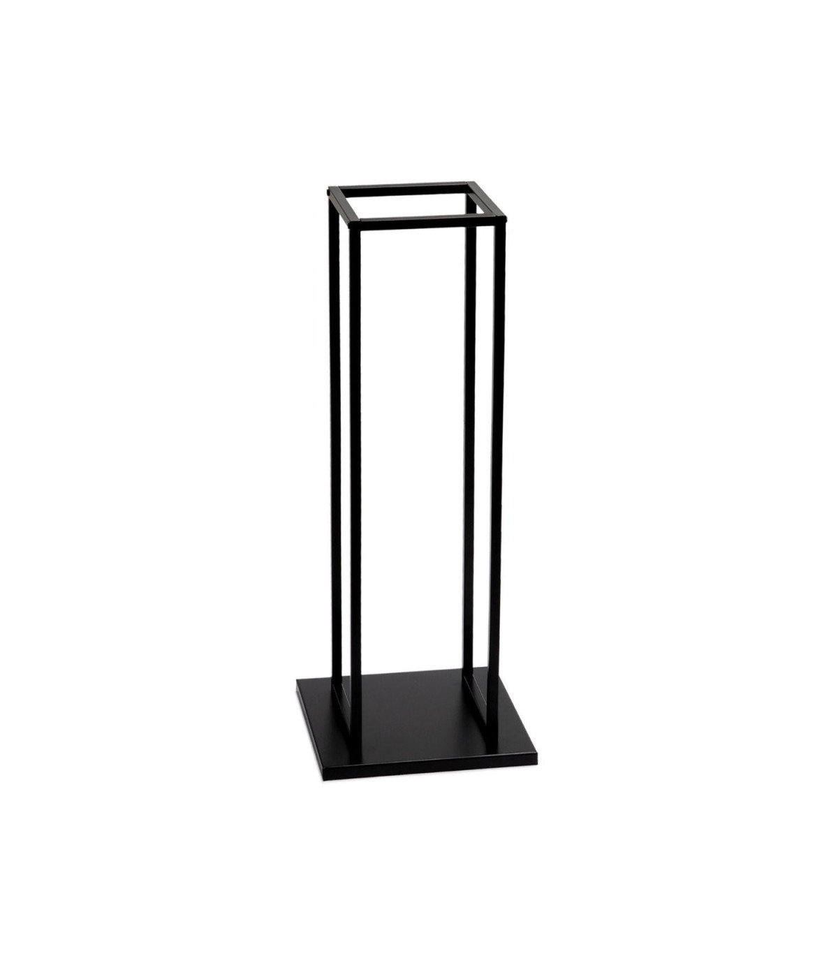 Wadiga Porte Bûches En Métal Noir - 33x33x85cm