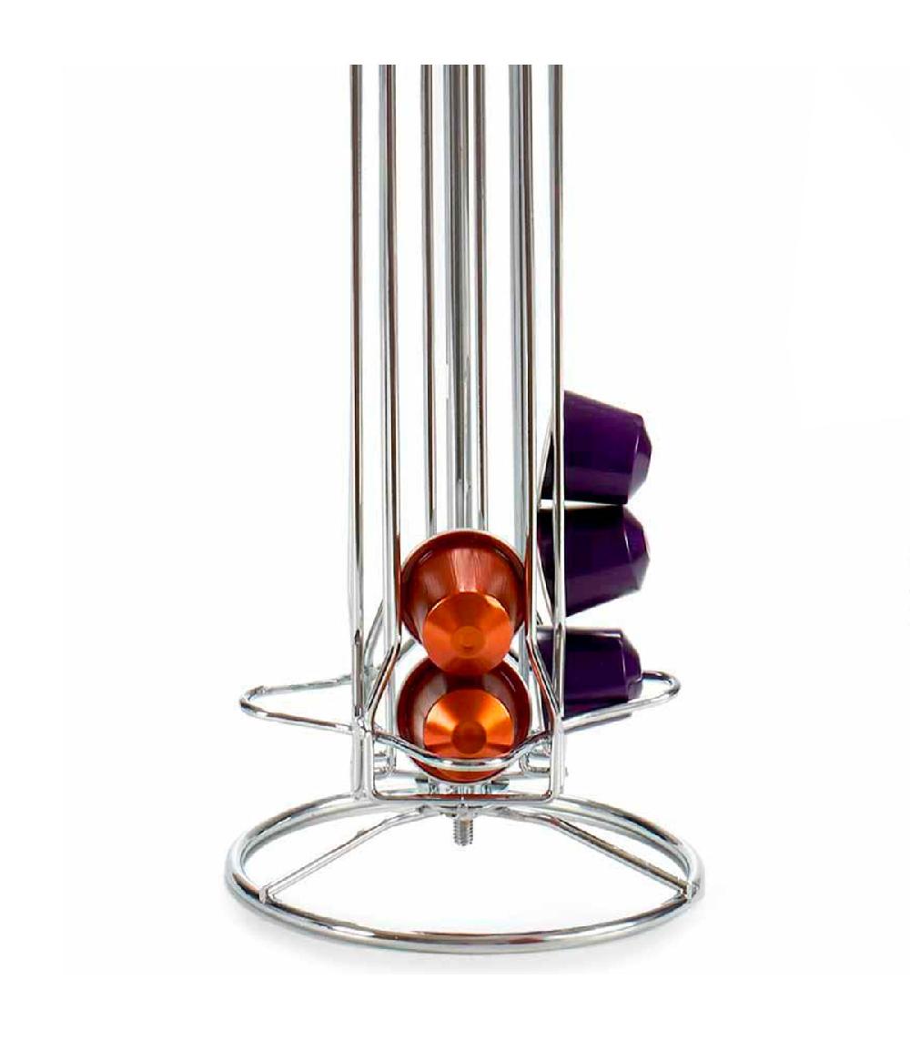 Wadiga Porte Capsules Rotatif En Métal 36 Capsules