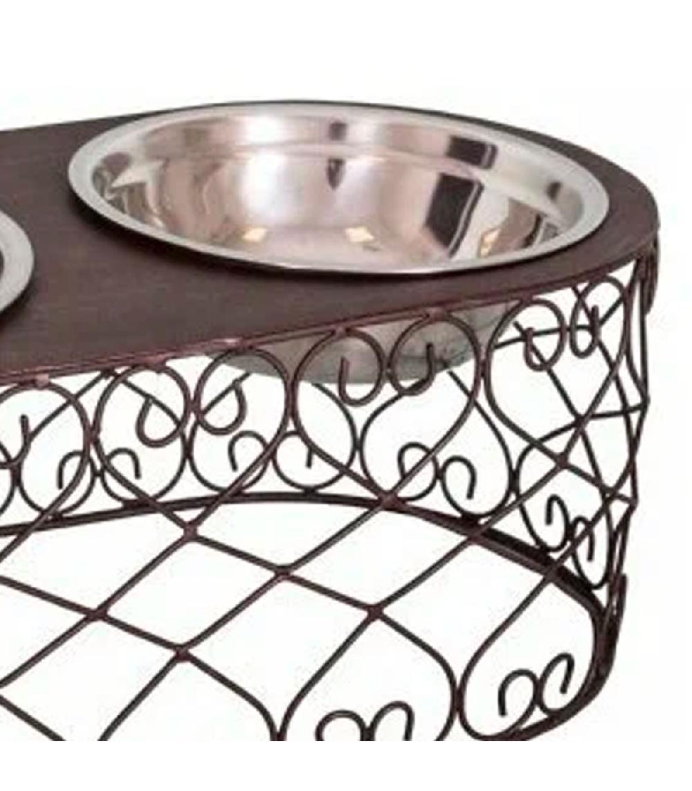 Wadiga Porte Gamelles + 2 Gamelles Inox 40x20x15cm