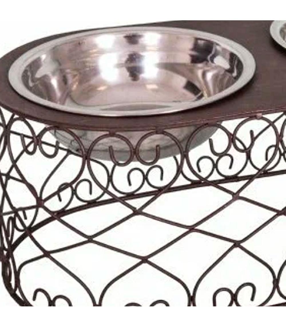 Wadiga Porte Gamelles + 2 Gamelles Inox 40x20x15cm