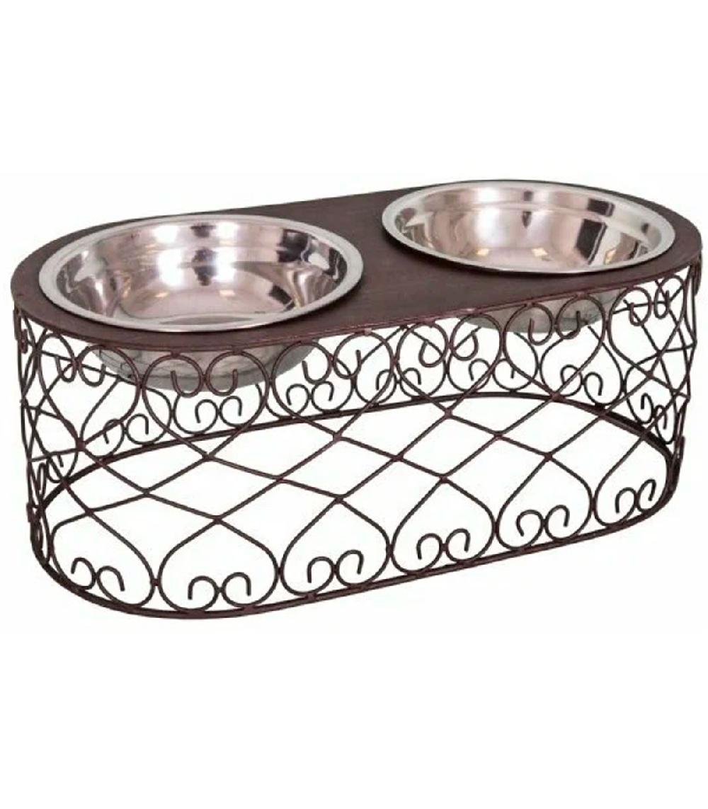 wadiga Porte gamelles + 2 gamelles inox 40x20x15cm