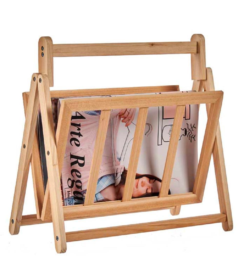 Wadiga Porte-revues à Poser En Bois Naturel