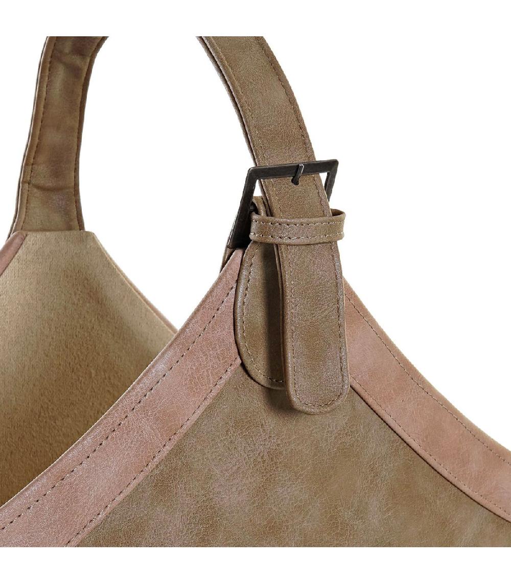 Wadiga Porte-revues à Poser En Similicuir Marron