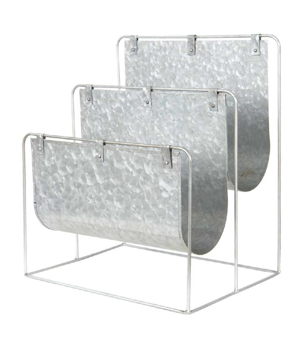 wadiga Porte Revues en Métal Gris