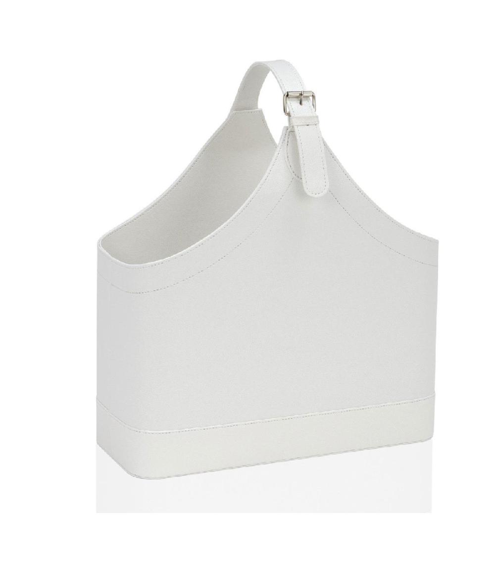 wadiga Porte Revues Similicuir Blanc