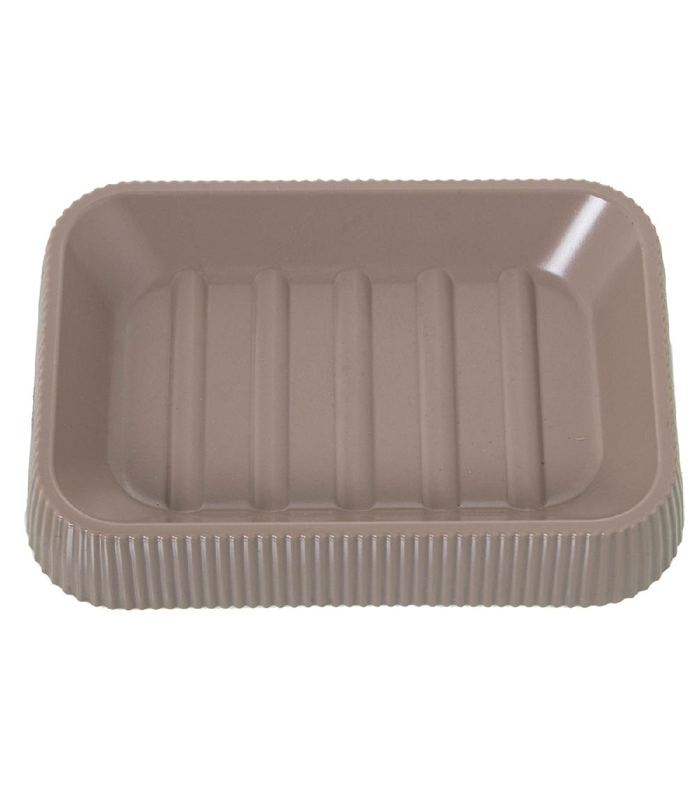 Wadiga Porte Savon Acrylique Beige 13x9x2.5cm