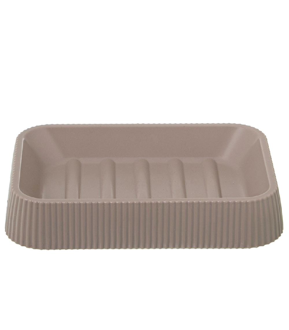 wadiga Porte savon acrylique beige 13x9x2.5cm