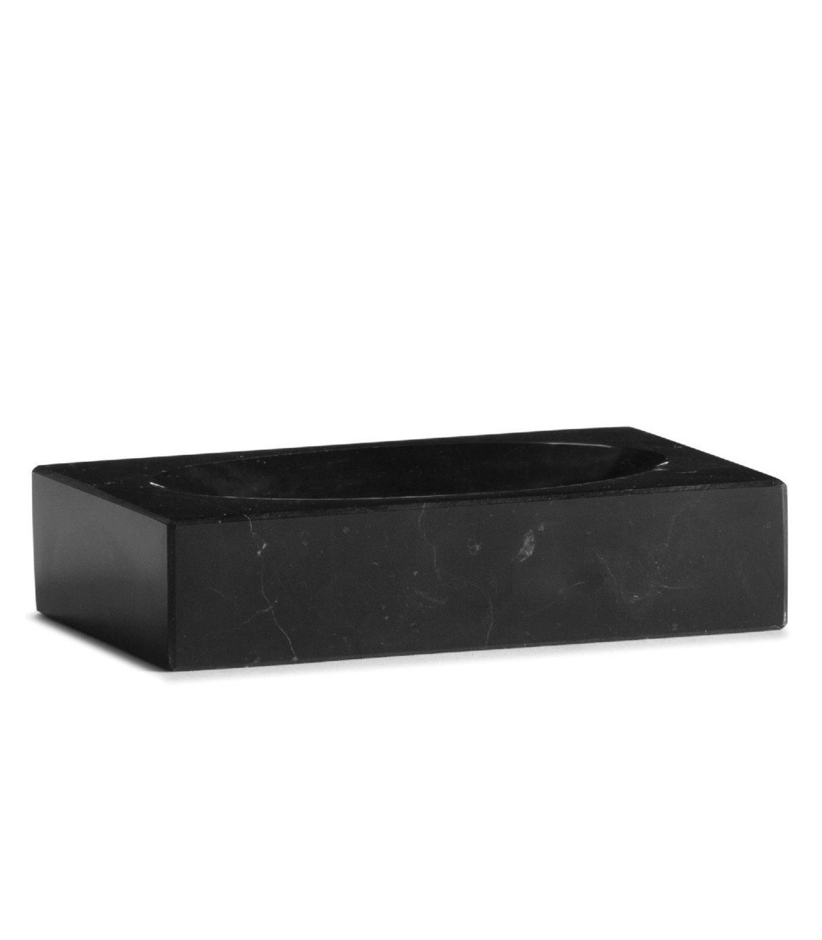 wadiga Porte Savon Rectangulaire en Marbre Noir
