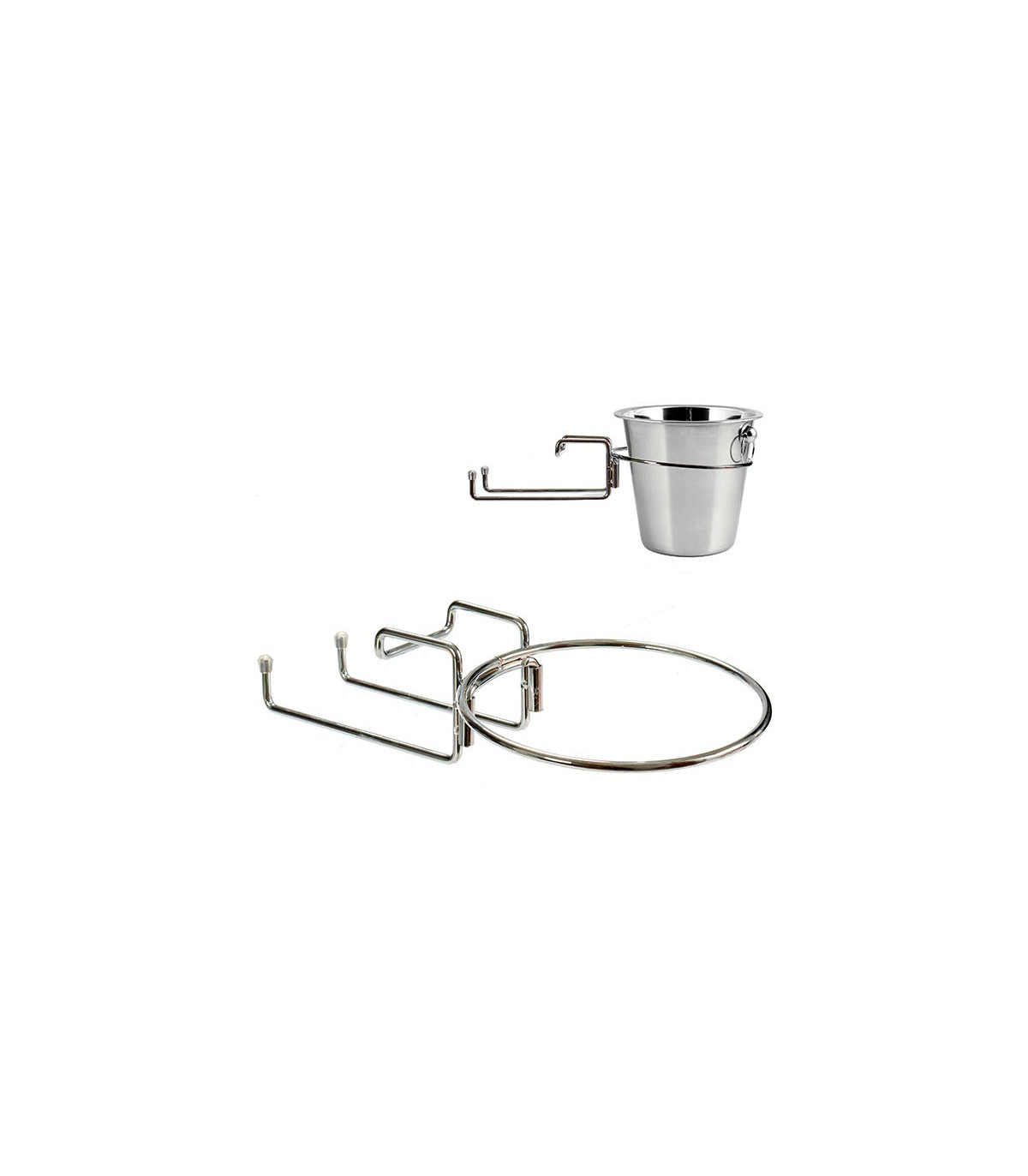 wadiga Porte Seau à Champagne de Table Inox