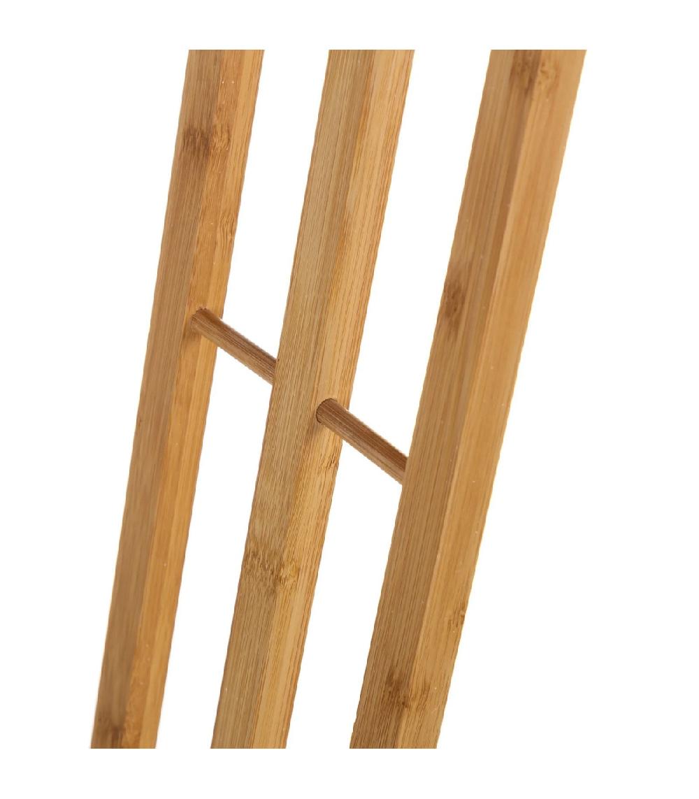 Wadiga Porte Serviette Sur Pied En Bambou 3 Bras
