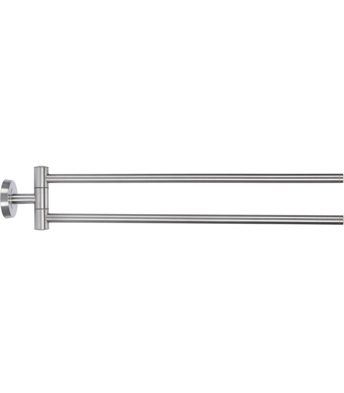 wadiga Porte-Serviettes Mural en Inox 2 Bras