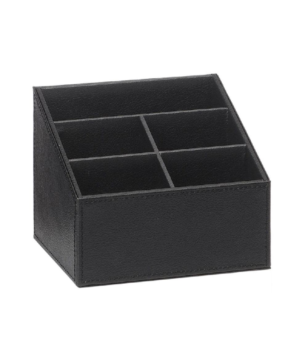 wadiga Porte Télécommandes en Similicuir Noir