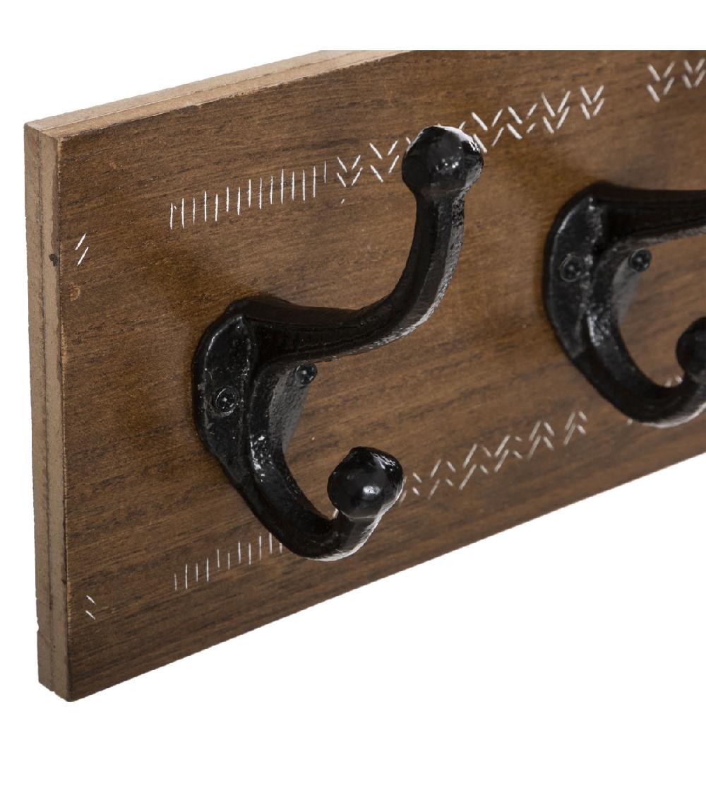 Wadiga Portemanteau Bois Et Métal 50x8.2x13cm