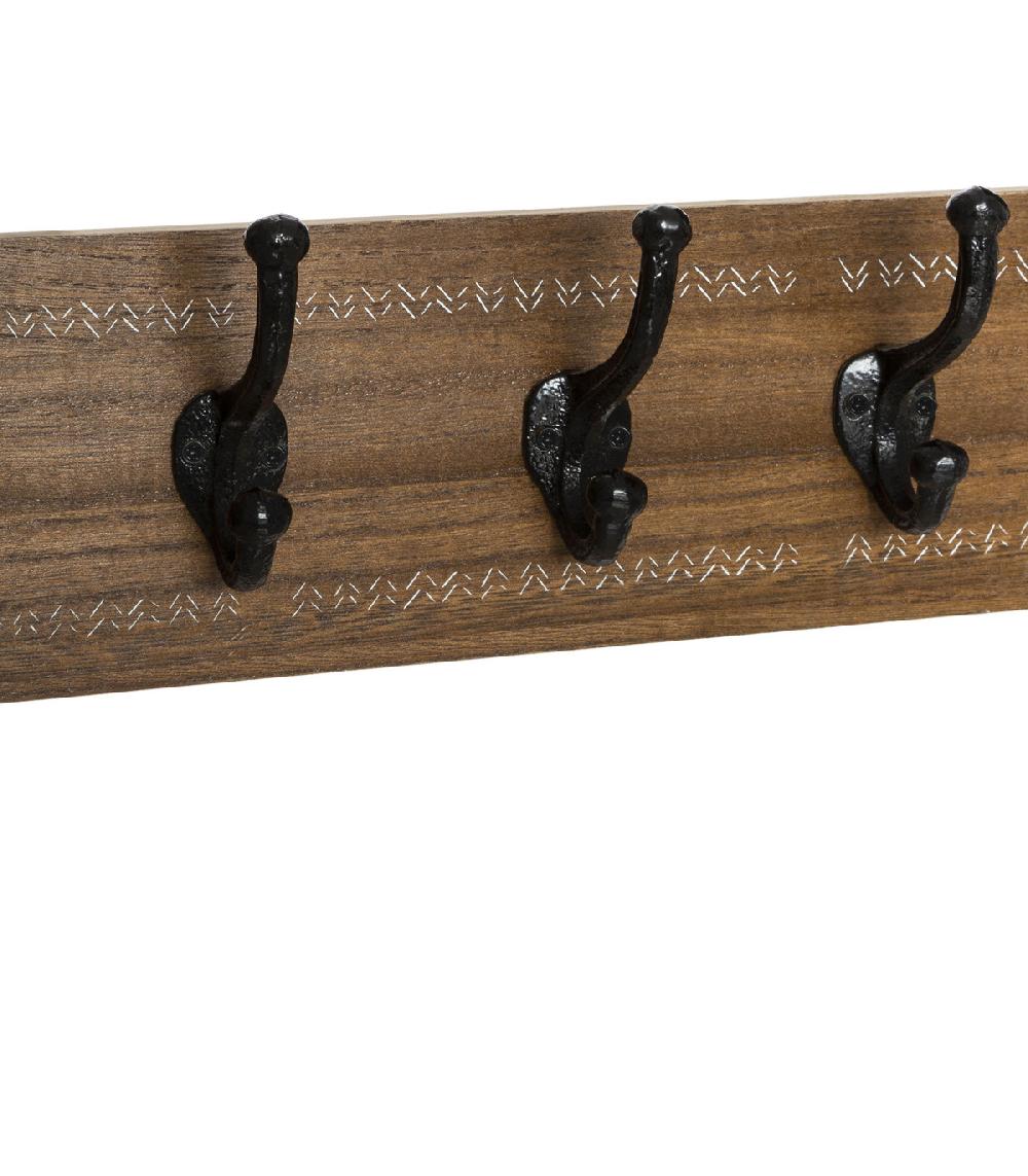 Wadiga Portemanteau Bois Et Métal 50x8.2x13cm