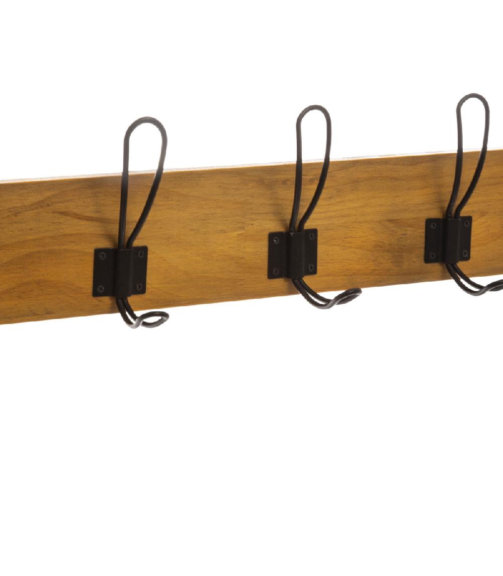 Wadiga Portemanteau Bois Et Métal 64x9.5x14cm