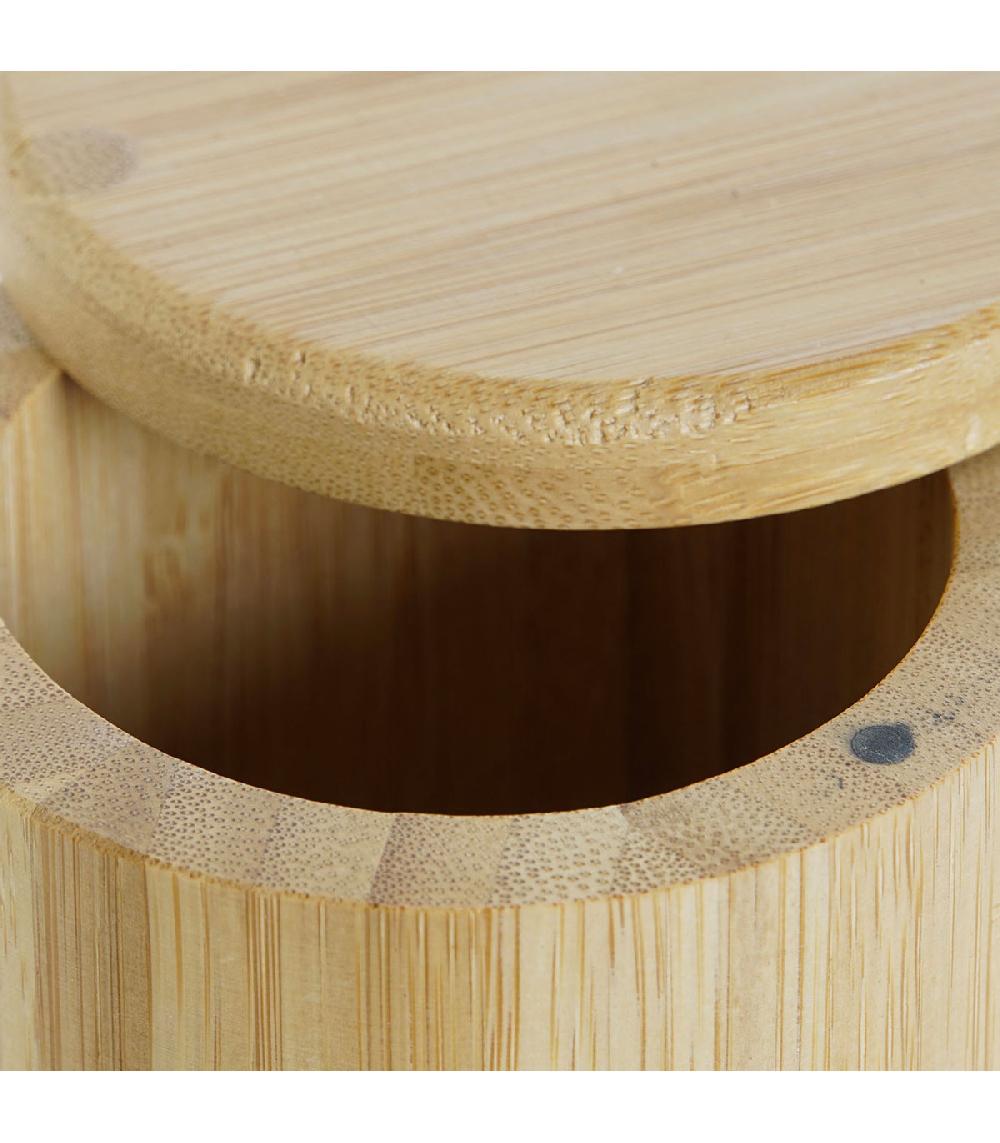 Wadiga Pot à Sel Rond Bambou 8 5x8 5x8 5cm