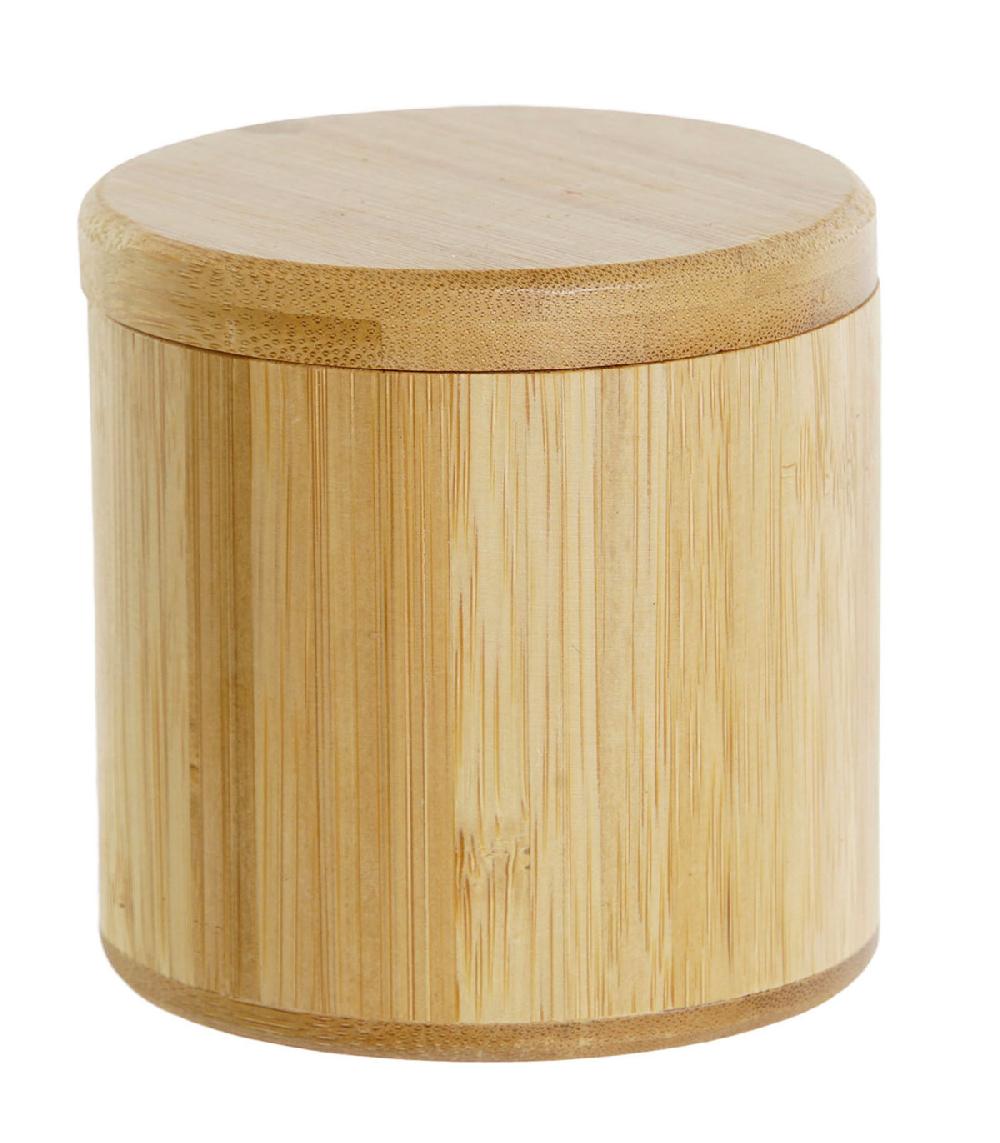 wadiga Pot à sel rond bambou 8 5x8 5x8 5cm