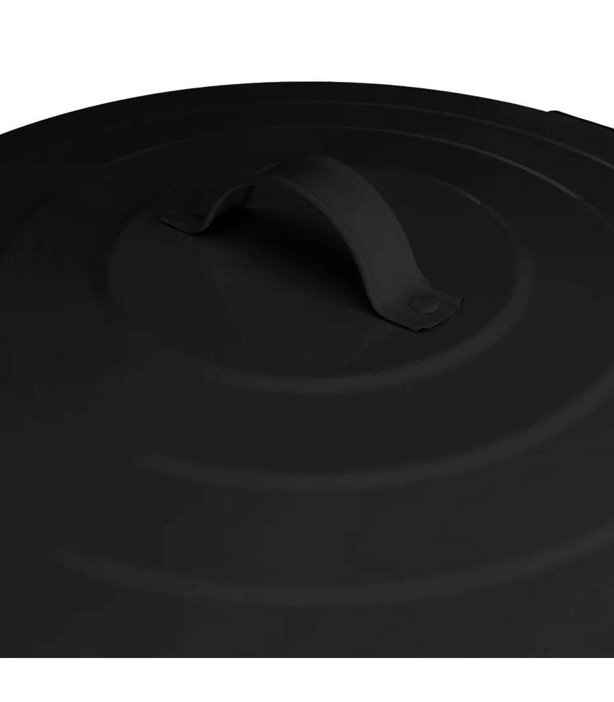 Wadiga Poubelle De Cuisine Rétro En Métal Noir 20L