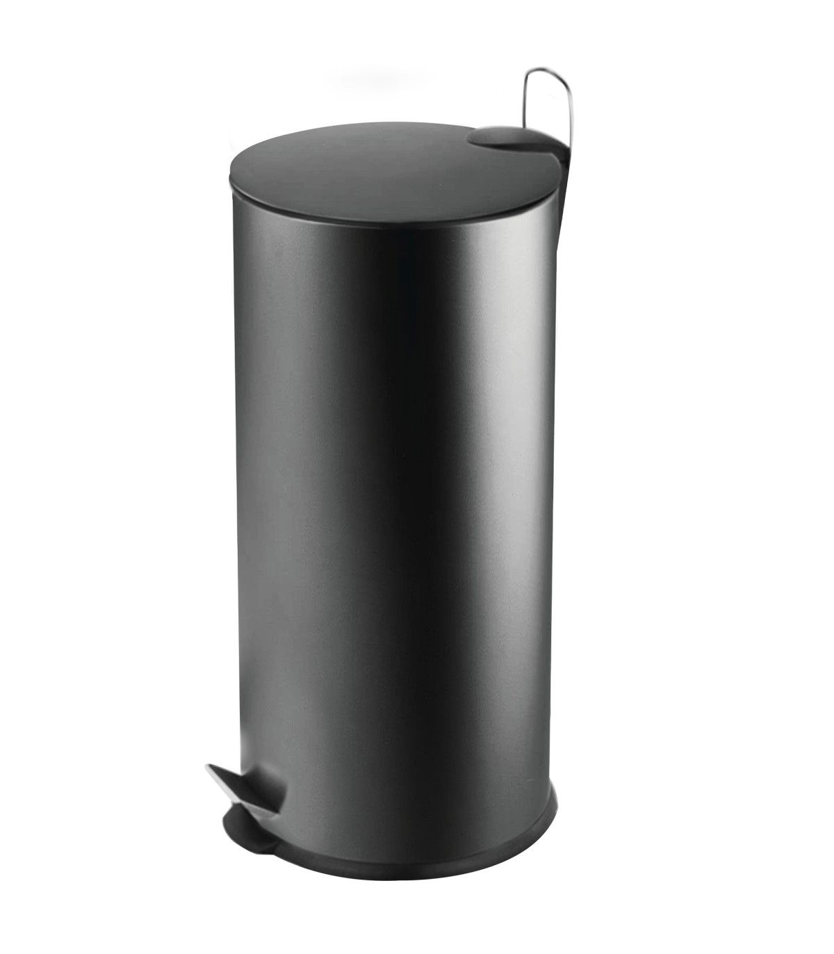 wadiga Poubelle de cuisine ronde noire 27L