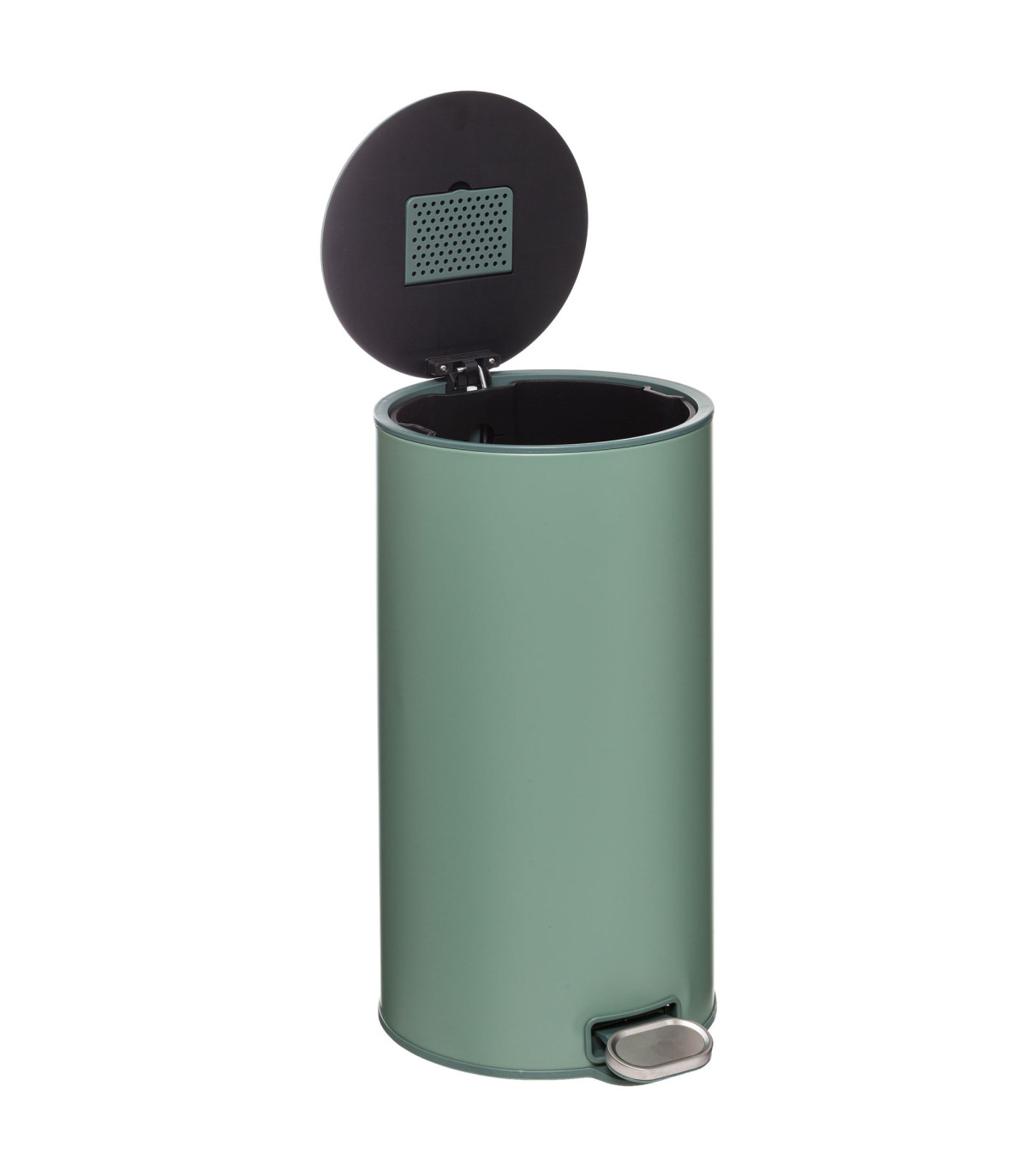 Wadiga Poubelle De Cuisine Ronde Verte - 30L