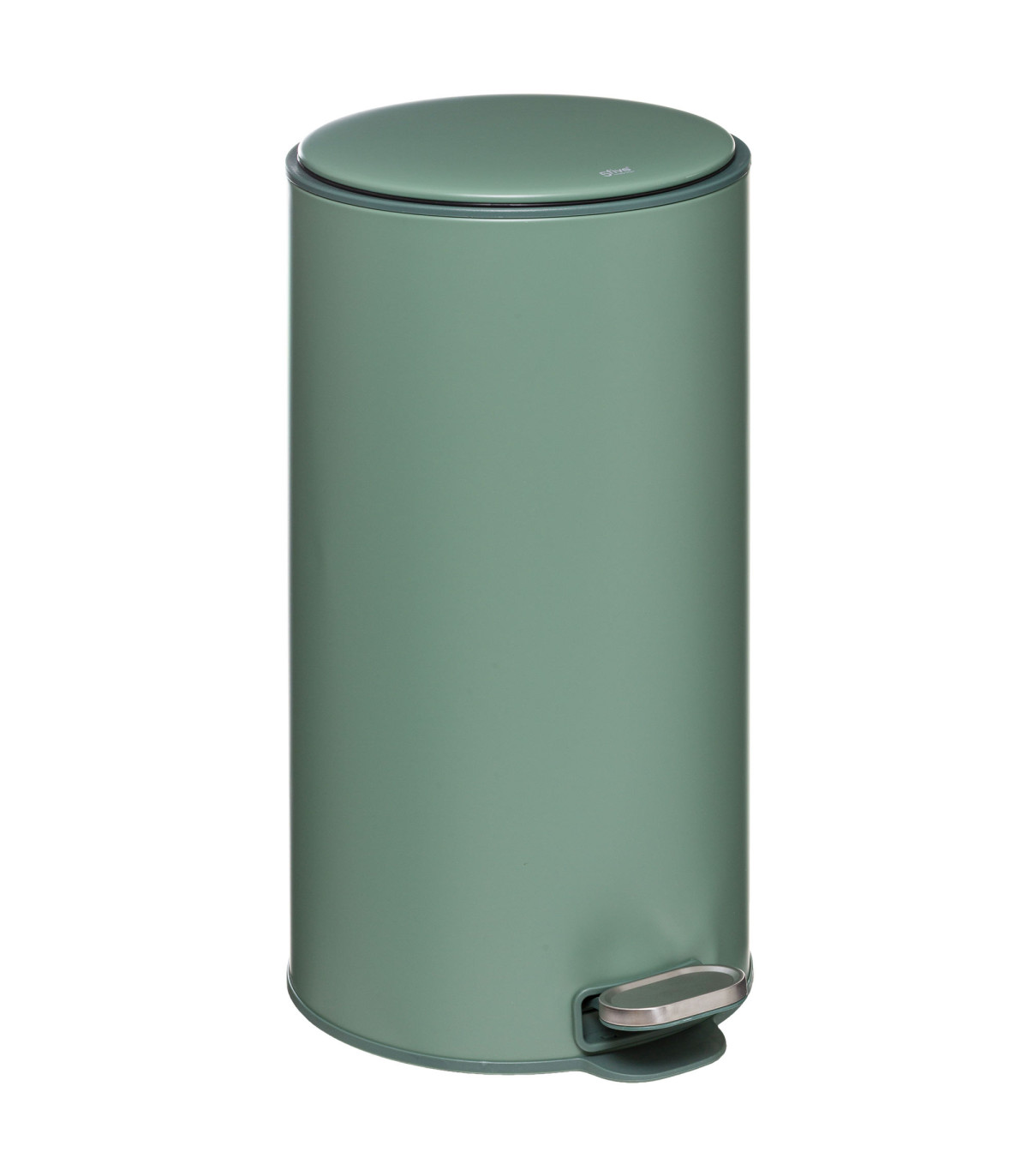 wadiga Poubelle de cuisine ronde verte - 30L