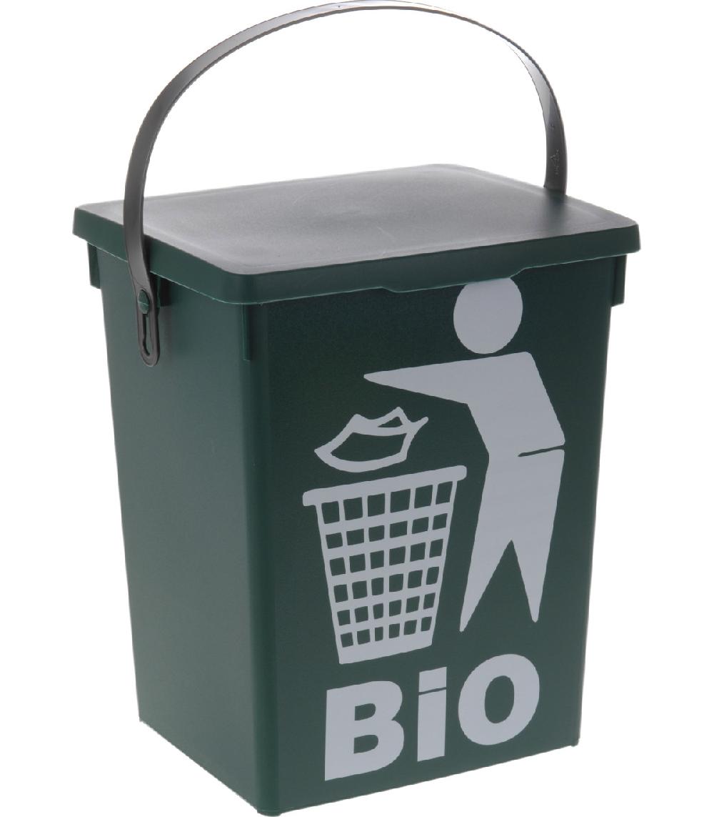 wadiga Poubelle de Table / Seau à Compost Vert - 5L