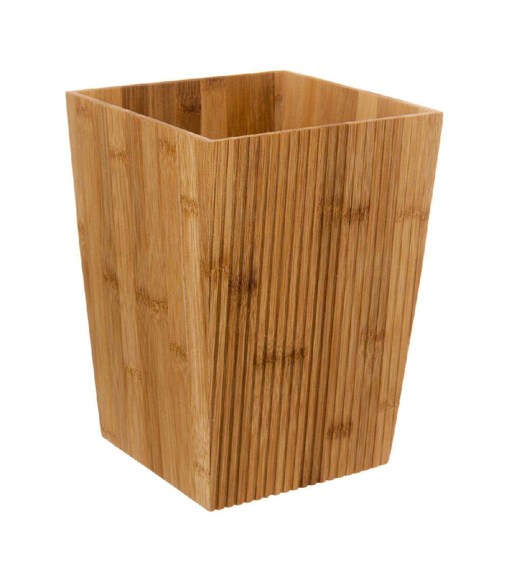 Wadiga Poubelle Salle De Bain Bambou - 6L