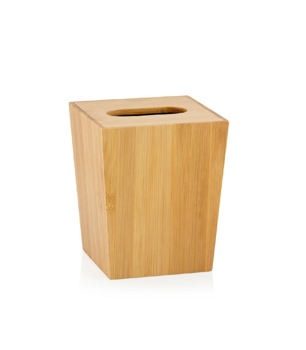 wadiga Poubelle Salle de Bain de Table en Bambou