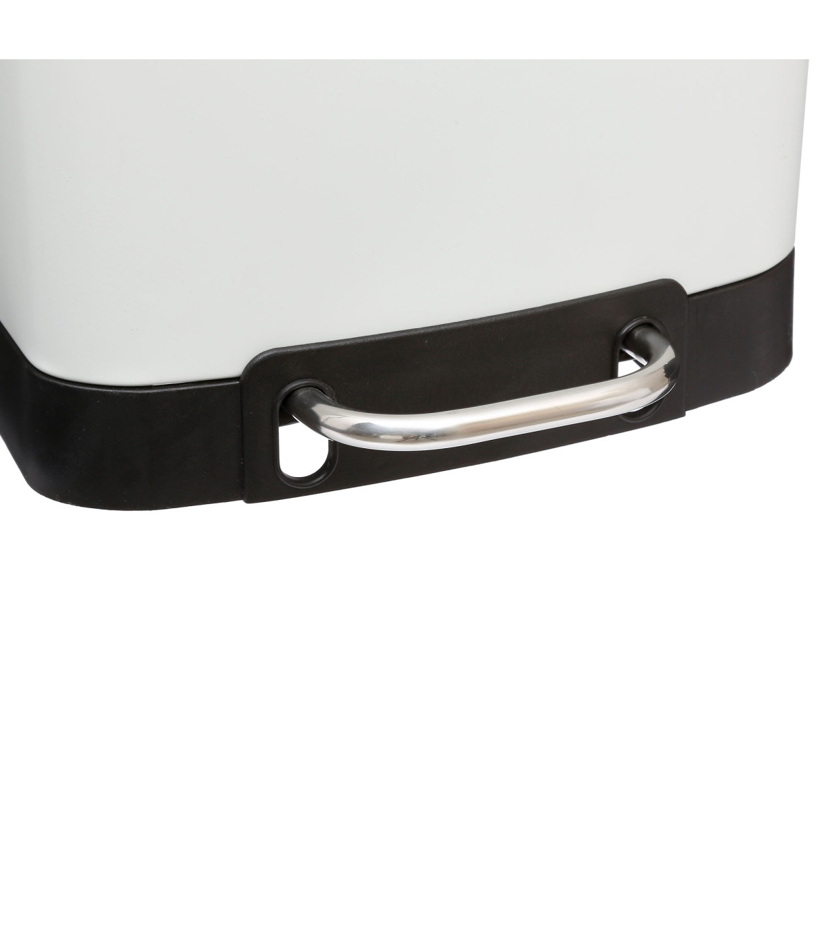 Wadiga Poubelle Salle De Bain Métal Blanc - 6L