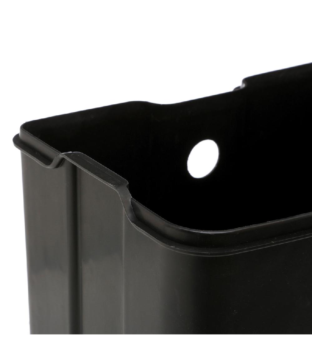 Wadiga Poubelle Salle De Bain Métal Noir - 6L