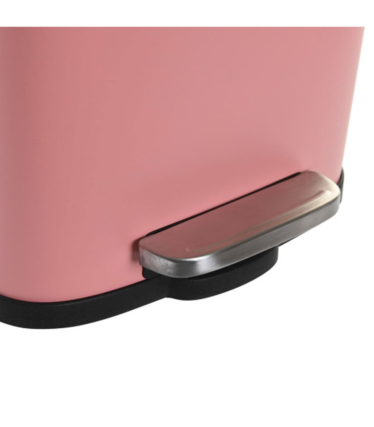 Wadiga Poubelle Salle De Bain Métal Rose 5L