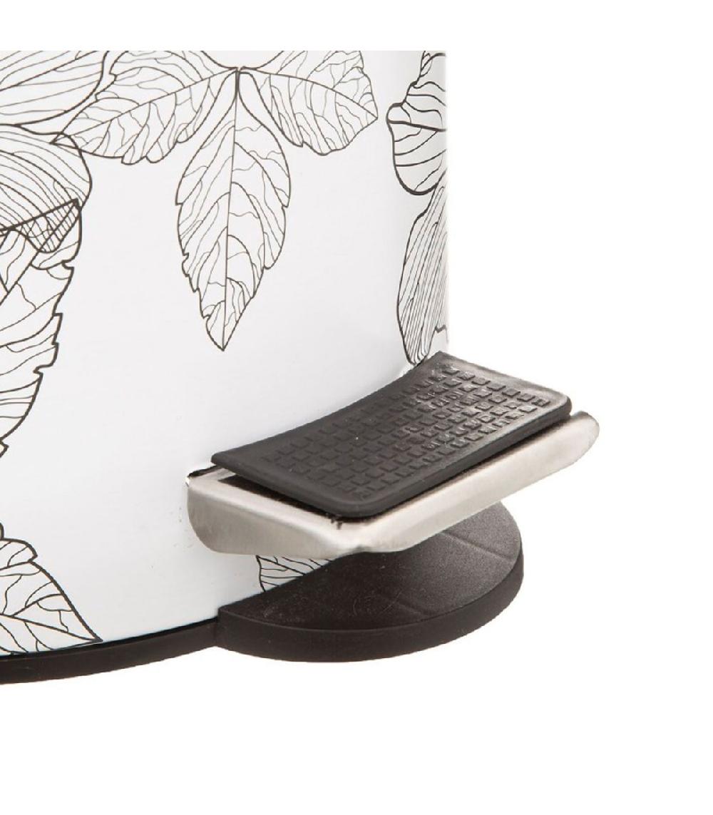 Wadiga Poubelle Salle De Bain Motif Floral 3L