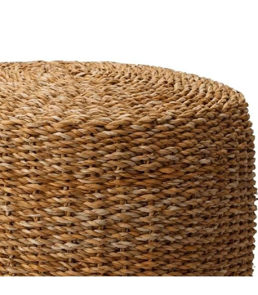 Wadiga Pouf Rond En Rotin 40x40x40cm