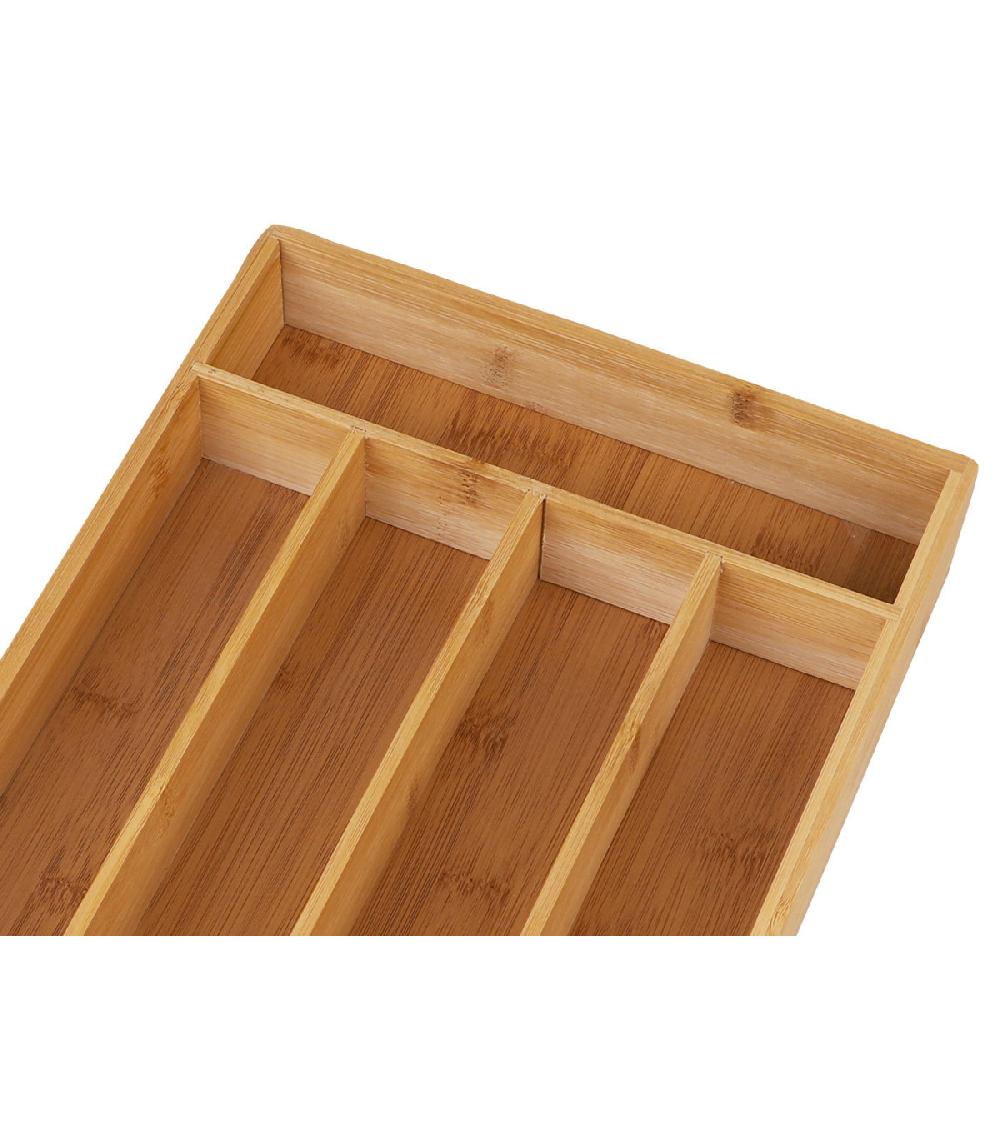 Wadiga Range-couverts Bambou 5 Compartiments