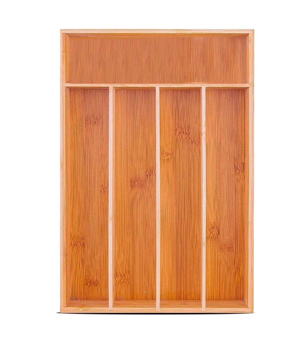 wadiga Range-couverts bambou 5 compartiments