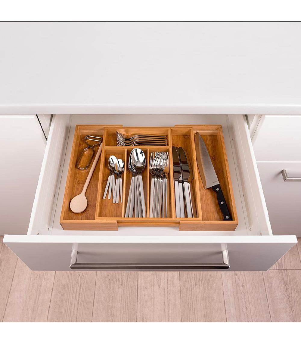 Wadiga Range-couverts Bambou Extensible