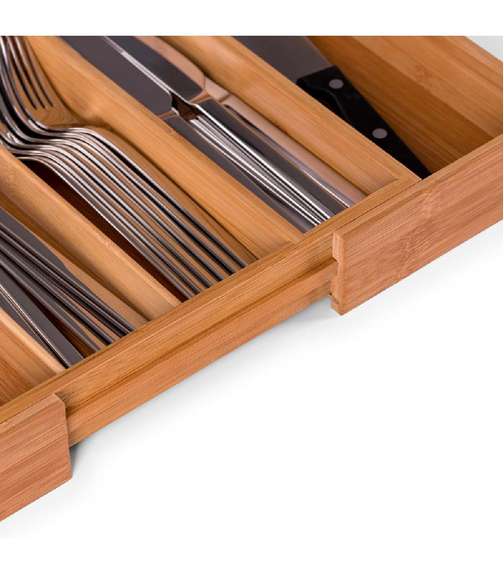 Wadiga Range-couverts Bambou Extensible