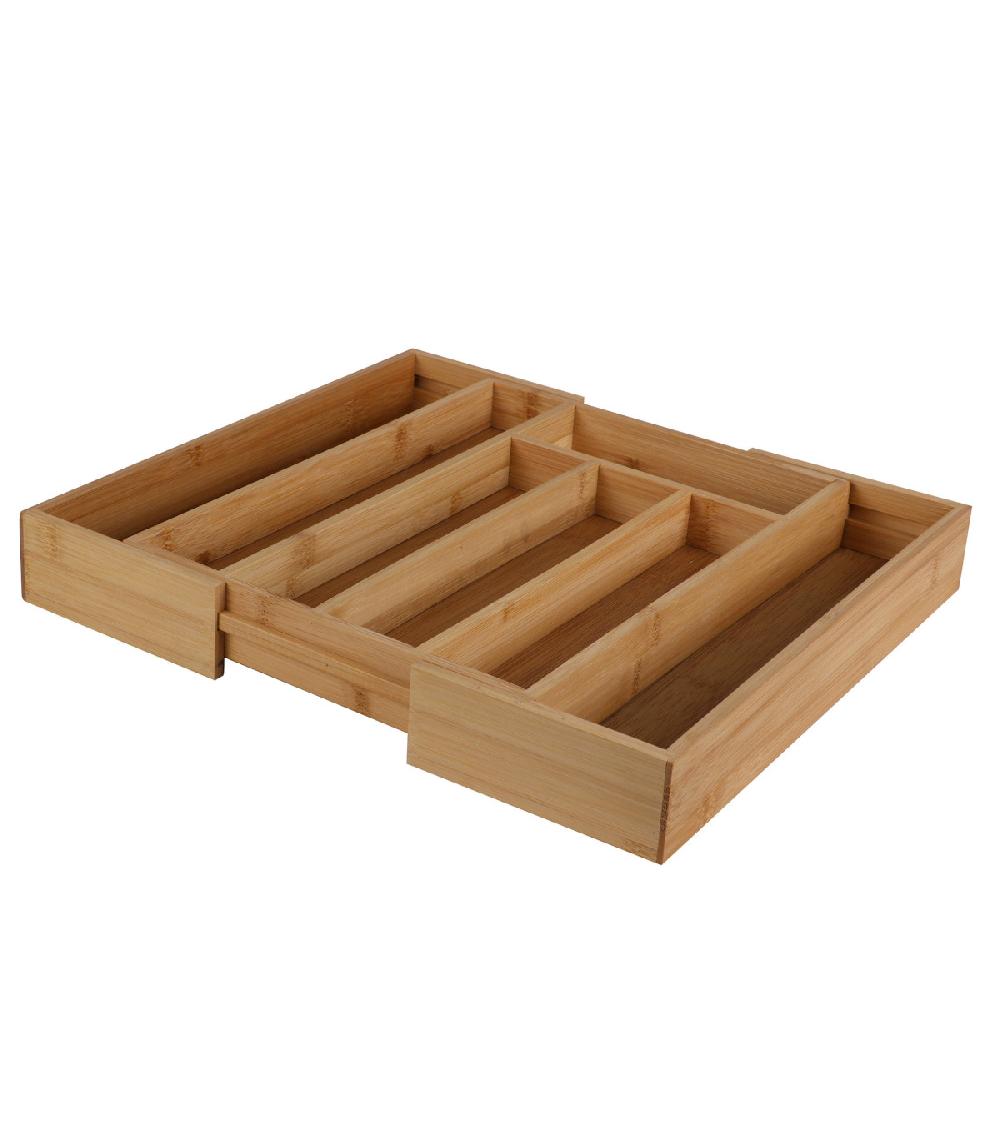 wadiga Range-couverts bambou extensible