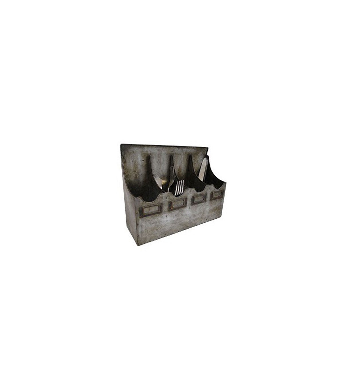 wadiga Range Couverts de Cuisine Mural en Zinc