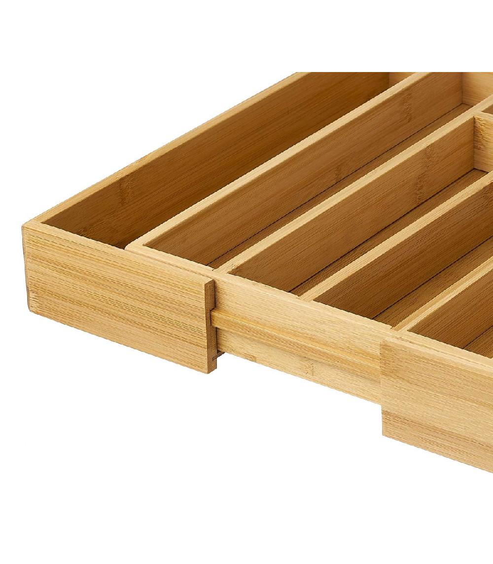 Wadiga Range-Couverts Organiseur Bambou Extensible