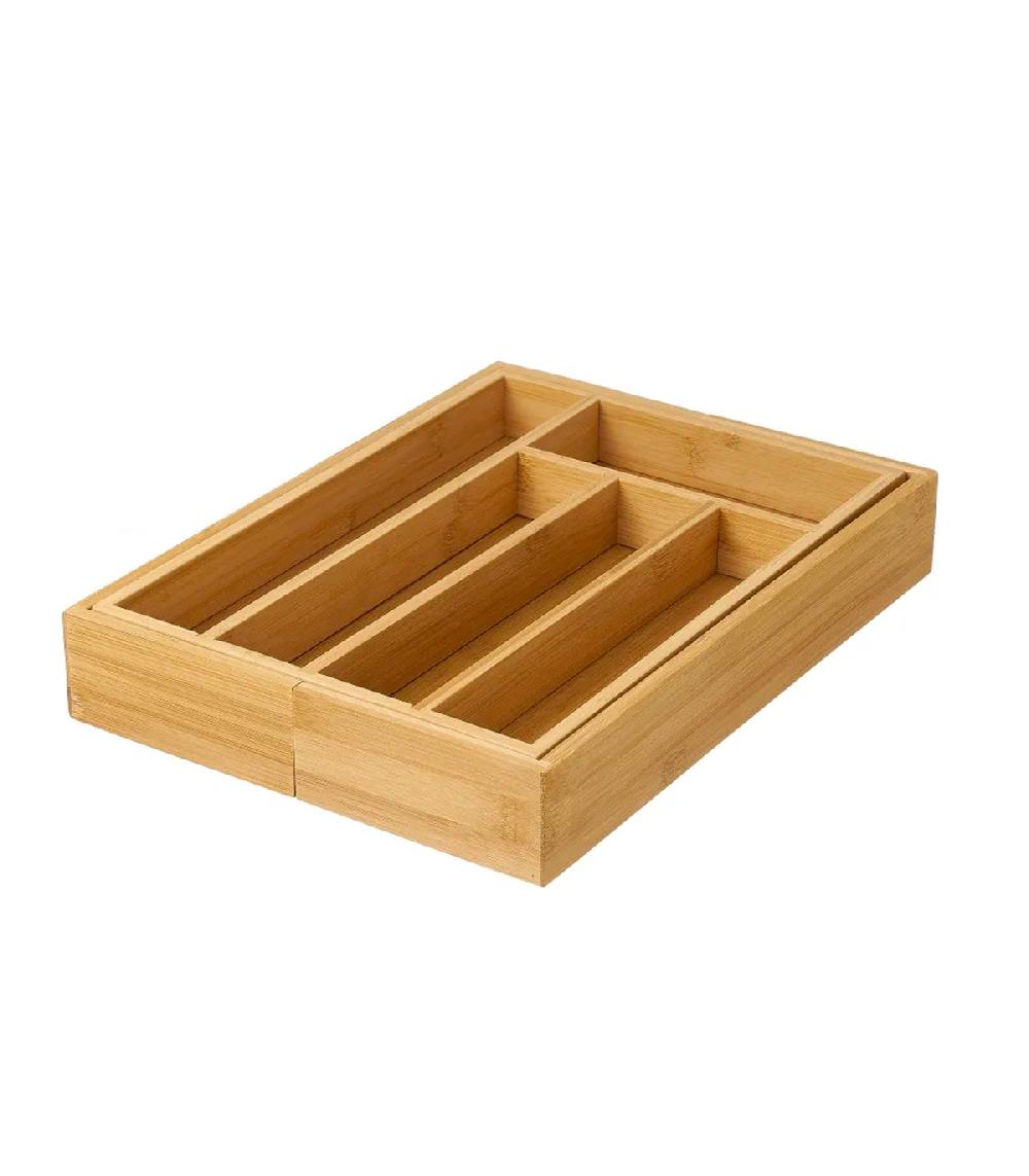 Wadiga Range-Couverts Organiseur Bambou Extensible