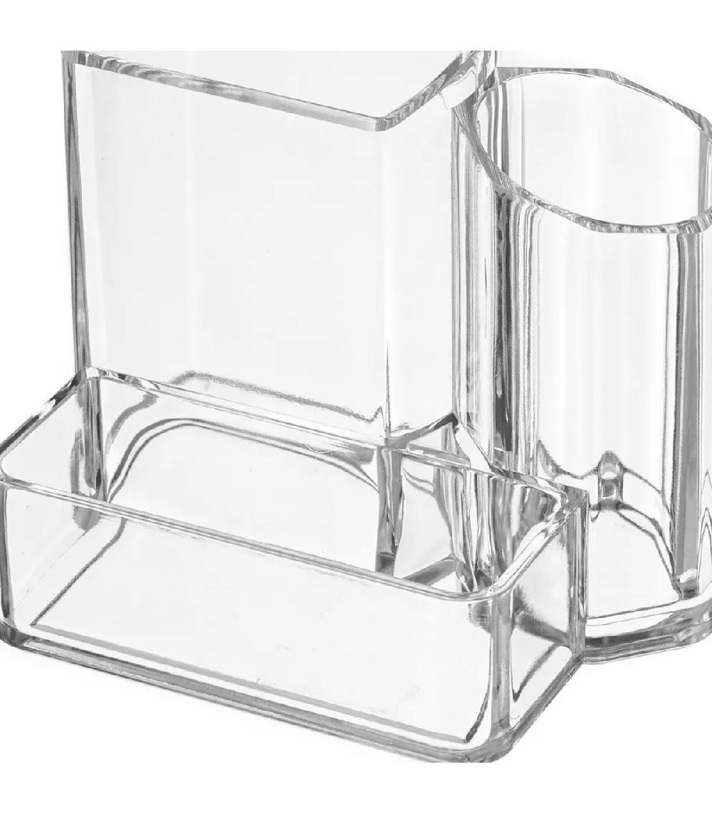 Wadiga Rangement Maquillage Transparent 13x10x10cm