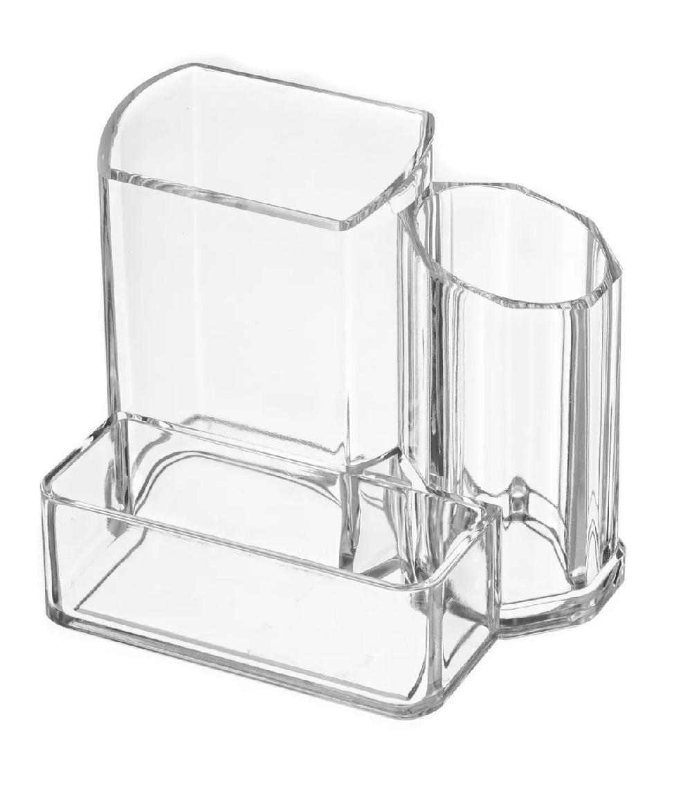 wadiga Rangement maquillage transparent 13x10x10cm