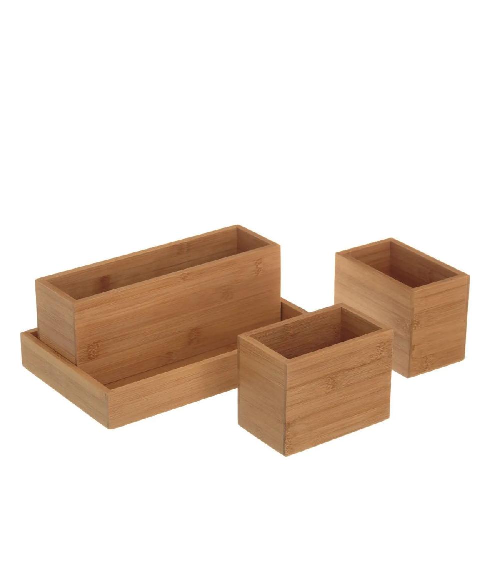Wadiga Rangement Organisateur Salle De Bain Bambou