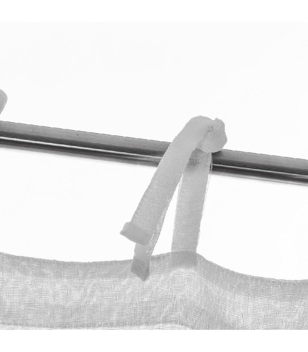 Wadiga Rideau Blanc Effet Lin - 140x260cm