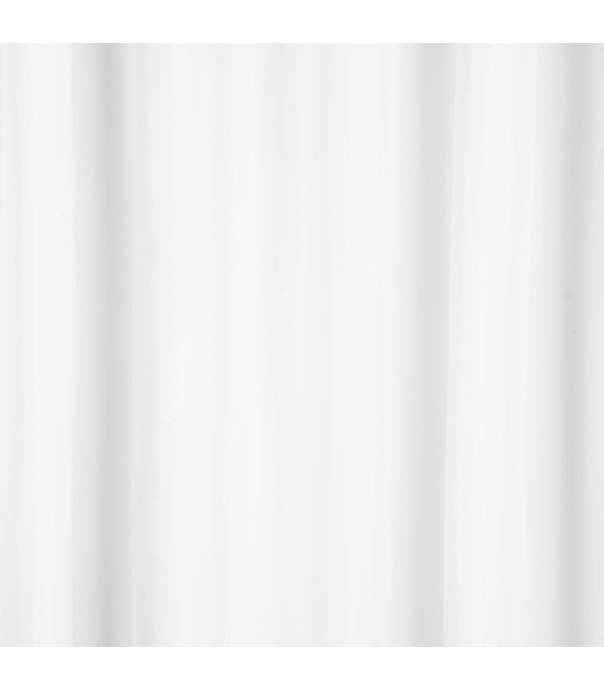 Wadiga Rideau De Douche Classique Tissu Uni Blanc