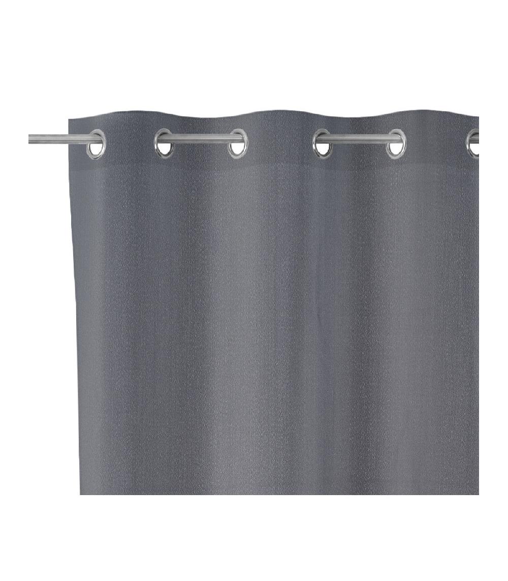 Wadiga Rideau Toile Oxford Gris - 140x260cm