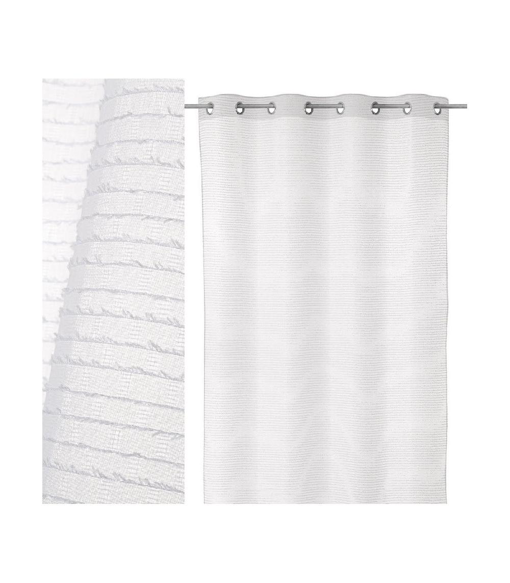 wadiga Rideau voilage blanc - 140x260cm