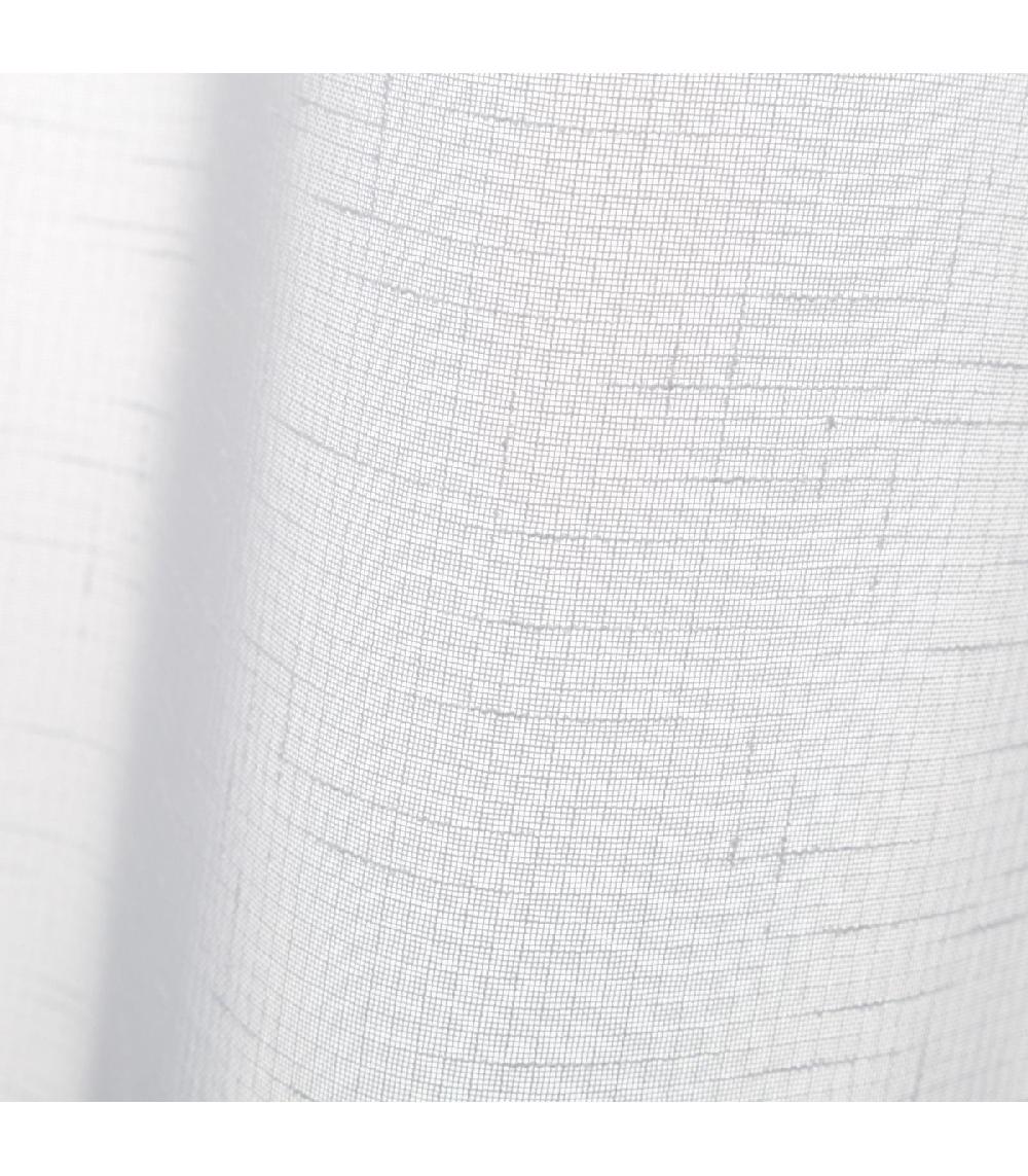 Wadiga Rideau Voilage Blanc Effet Lin - 140x260cm