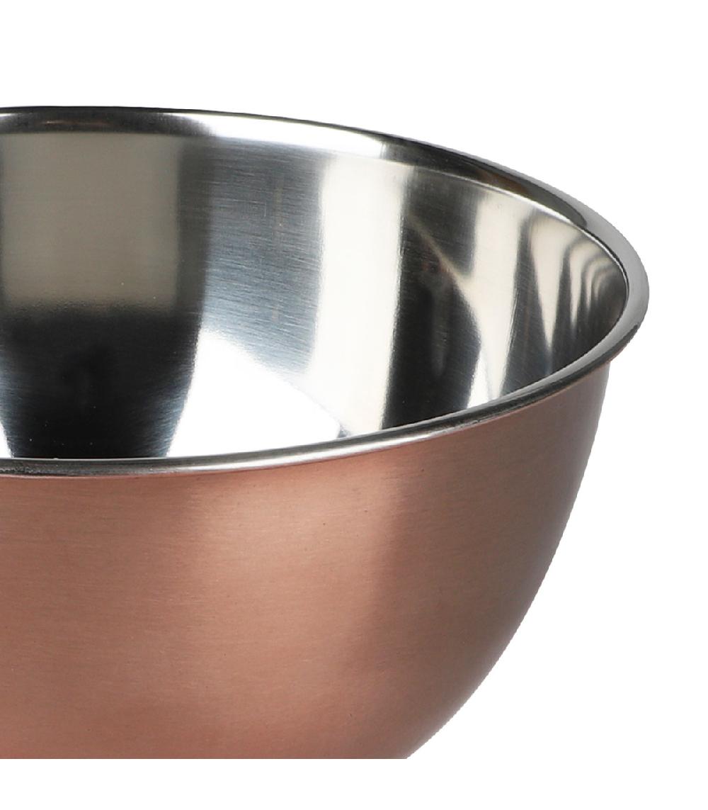 Wadiga Saladier En Inox Doré Rose 19x19x9.5cm